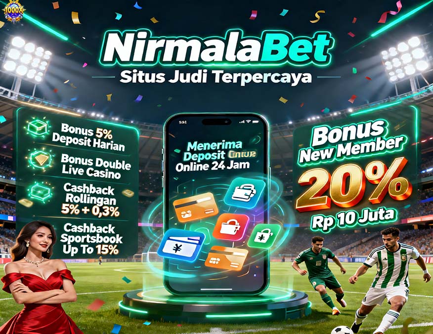NirmalaBet Slot BSI Online Bonus Besar Setiap Hari